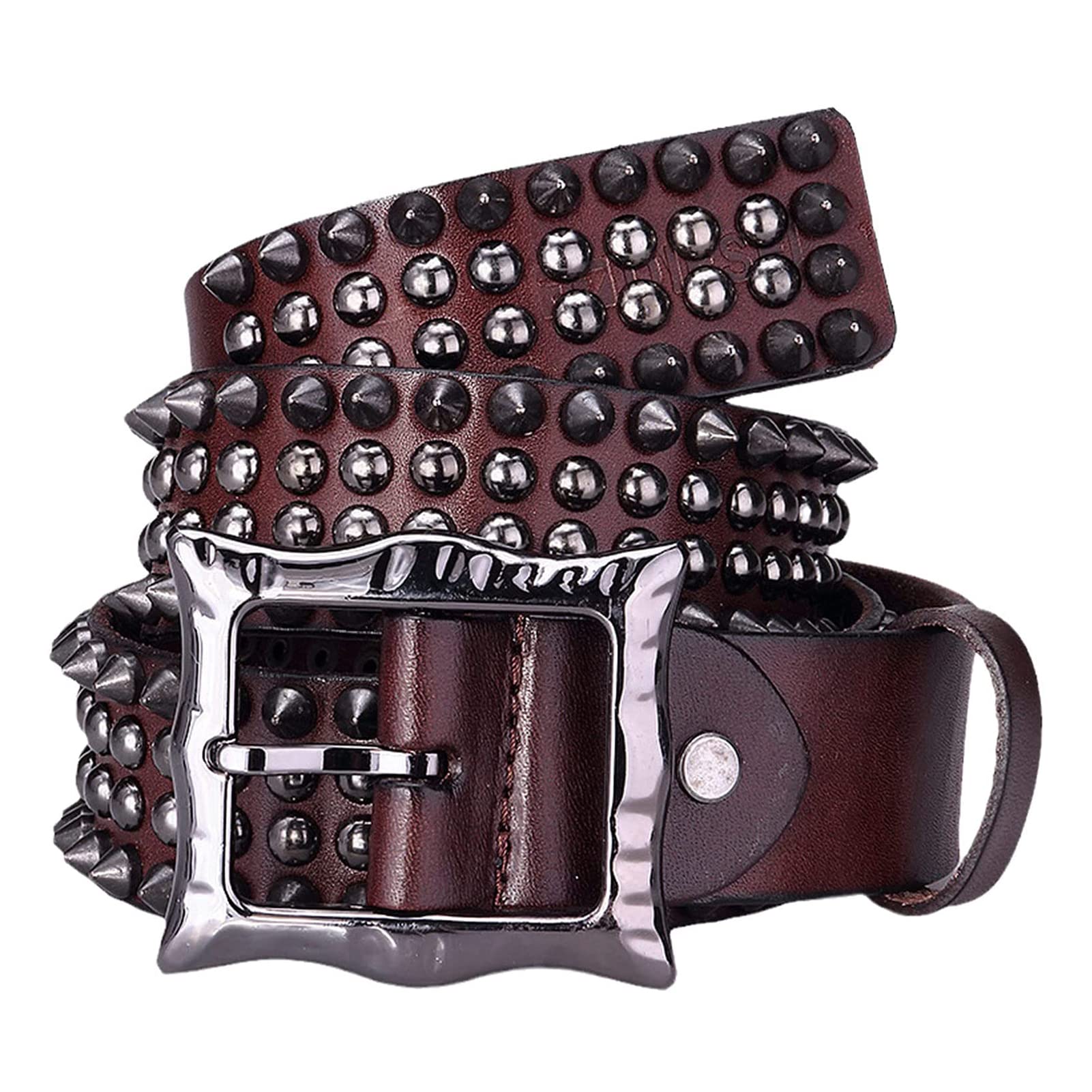 Amazon.com: YOPADO Studded Belt Punk Rock Cone Spikes Rivets